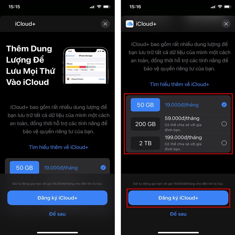 Cách mua dung lượng iPhone-4 Cách mua dung lượng iPhone-4